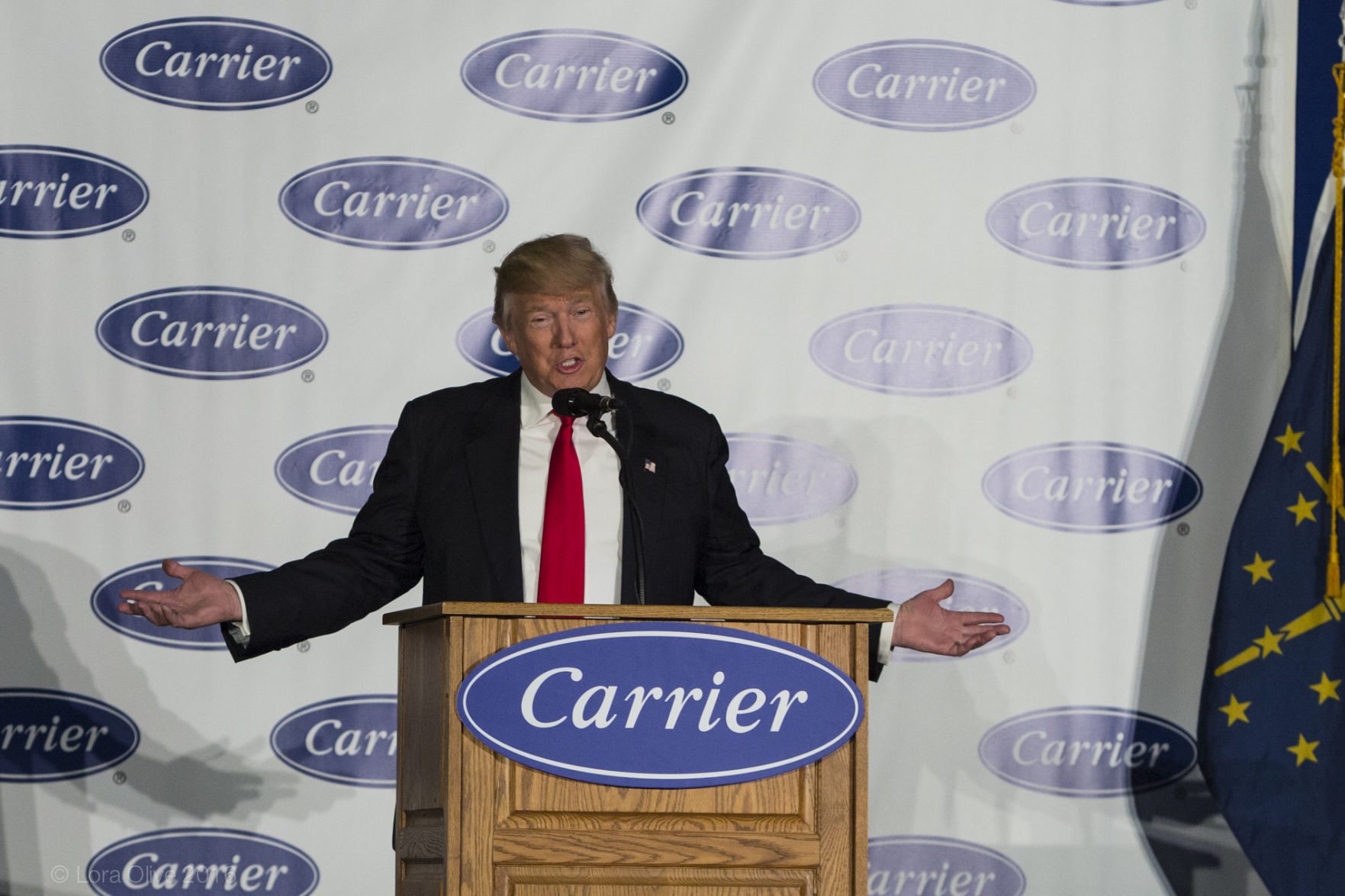 Trump at Carrier 120117